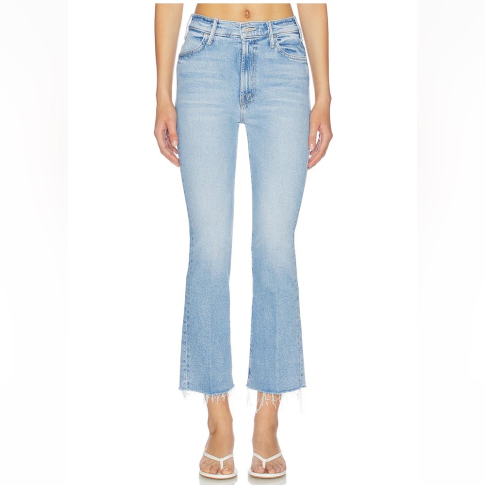 NWT MOTHER Denim Hustler Ankle Fray